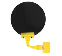 Welding Blackout Panel 18cm Round Auto Darkening Light Blocking Plate for Argon Arc Welding and Various Applications Adjustable Clip On Protective Guard Black (Yellow)