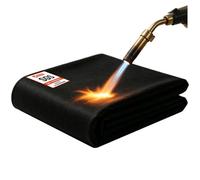 Welding Blanket Fireproof Mat 10mm Heat Shield for Soldering Up To 1832°F Flame Retardant Fabric Carbon Felt for Brazing Stove Welders Plumbers,28'' x 47''