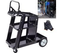 Welding Cart 3 Tier Trolley Chains Plasma Cutter Mig Arc Tig Welder