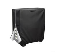 Welding Cart Cover Heavy-Duty Oxford Cloth Waterproof Protector for Tig Mig and Plasma Cutter Trolley with Side Zipper Gas Cylinder Storage Black Easy Installation(210D)