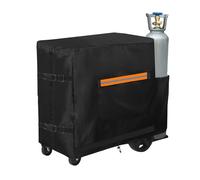 Welding Cart Cover with Zipper, Heavy Duty 600D Waterproof Welding Machine Cover Suitable for Tig Mig Welder Cart & Plasma Cutter Rolling Welding Cart (39.3''L *19.6''W * 39.3''H)