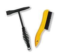 Welding Chipping Hammer with Coil Spring Handle,10.5",Cone and Vertical Chisel/ 10" Wire Brush(Yellow), VASTOOLS Chipping Hammer
