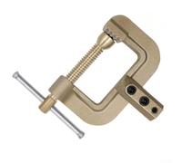 Welding compound clamp C-type 500-800A brass (solid brass) | C design for easy access, 58 mm maximum clamping width, suitable for pipes and profiles, robust brass