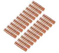 Welding Contact Tip, 20pcs Gasless Mig Welder Tips Copper Contact Tip Welding Torch Tip Mig Nozzle Tip for Miller Hobart Mig Welding Guns (0.8)