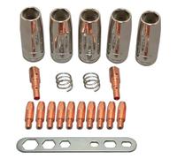 Welding Contact Tips, 20Pcs Holders Nozzles Parts Accessories Set Sutable for MB25 25AK MIG MAG Torch Gun Welding Machine
