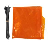 Welding Curtain Screen Flame Retardant PE Workshop Golden Yellow Large Protecting Area