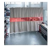 Welding Curtain Screens, Fireproof Blanket with Red Viewing Window, Heavy Duty Protection Panel for Industrial Workshop Cutters