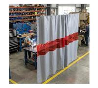 Welding Curtain with Viewing Window Flame Retardant Safety Shield for Welding (8x10 ft & 26x10 ft) Enhance Work Safety & Visibility