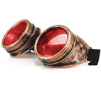 Welding Cyber Goggles Steampunk Welding Goth Cosplay Protective Glasses Cosplay Goth Antique Victorian with Spikes - gold -