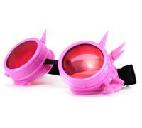 Welding Cyber Goggles Steampunk Welding Goth Cosplay Protective Glasses Cosplay Goth Antique Victorian with Spikes - -
