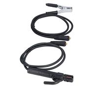 Welding Earth Clip 300A, Heavy Duty Ground Clamp Cable Set for ARC MMA Welding Pure Copper ABS Insulated Handle 1.5m Electroplated Replacement Accessory 1 Set