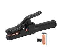 Welding Electrode Holder 500A Heavy Duty Professional Clamp with Adjustable Jaw Angles for ARC Welding Machines Copper Material Insulated Handle Includes Wrench and Spacer