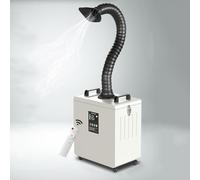 Welding Fume Extractor, Mobile Smoke Absorber, Strong Suction Power, Low Noise for Soldering, Welding, Nail Salons, 200W Portable Air Cleaner
