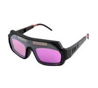 Welding Glasses, Auto Darkening Shield, 5.71 x 2.09 inches Safety Protective Eyewear, Lightweight Design, Adjustable Fit, Ideal for Cutting, Yard Tasks, Outdoor Construction, Work, Welders, Men