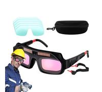 Welding Glasses,Welding Torch Goggles - Anti-UV Lightweight Adjustable Ventilated Face Shield for Construction Fabrication Industrial Work Metal Cutting