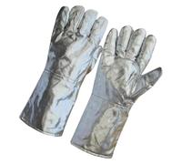 Welding Gloves for Men - Aluminum Foil Fireproofing Protective Gloves | Foundry Mittens for Casting Metallurgy Glass Processing Restaurant Steel