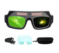 Welding Goggles - 5.71 Inch Non-Slip Safety Goggles with Automatic Darkening | Anti-Glare Solar Powered Glasses, Welder Glass Eyes for Protection for Professionals, Technicians, Mechanics and on the