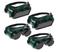 Welding Goggles Folding Welding Goggles with Elastic Band Welding Safety Goggles Welder Safety Goggles Eye Protection Plastic Comfortable Welding Glasses for Welding Cutting Gas Welding 4 Pack