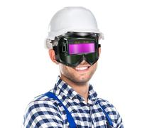Welding Goggles for Men, Wide Shade Wrap Around Protective Lens, Comfortable Anti Glare Eyewear with Clear Visibility, Ideal for Enthusiasts, Professionals, Beginners, Workshop, Garage, Metalworking