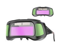 Welding Goggles - Safety Glasses Auto Darkening,Solar Powered Eyewear for Metalworking Soldering Grinding Construction Finishing