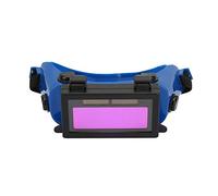 Welding Goggles, Solar Auto Darkening Eye Mask Welding Goggles Welder Eye Protective Glasses(Blue)