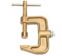 Welding Ground Clamp, 500A Brass Material G Shape Earth Clamp for Welding Machine with Force Lever and Wide Industrial Application