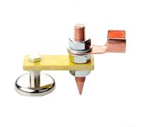 Welding Ground Clamp Bracket, Strong Magnetic Head Support Fixture for Flat or Curved Metal Surfaces, Quick Install Holder for Poles Railings Tables, 68mm
