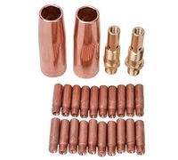 Welding Gun Accessory Combination Kit Copper High-Quality 21-50 Nozzle 35-50 Gas Diffuser 11-35 Tip for Tweco Mini Magnum 100L Mig Applicable Scene