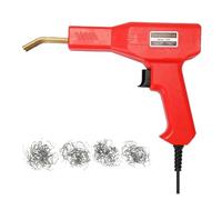 Welding Gun Hot Stapler Plastic Machine Bumper Repair Kit Soldering Iron for Car Easy to Use(Red 1200Pcs)