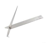 Welding Height and Angle Template in Stainless Steel with VWAC Gauge 0-2mm Metric for Accurate Weld Measurement and Undercut Evaluation