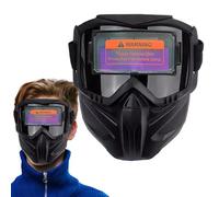 Welding Helmet - 1pc Anti-Glare Welding Masque, Auto Darkening Large View, Breathable Face Shield | Heat-Insulating Full Cover Headgear For Protection Grinding Plasma Cutting Soldering T