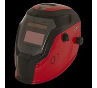 Welding Helmet Auto Darkening - Shade 9-13 - Red