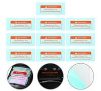 Welding Helmet Clear Lens Cover Replacement 10 Pcs - 4.3" x 2" Protective Plates for Solar Auto-Darkening Welding, Green PC Anti-Spatter Film