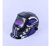 Welding Helmet, Flip up Front Welding Mask with Adjustable Headgear LCD Auto Darkening Clamshell Welding Face Cover for Industry Using (Black and White Grid)