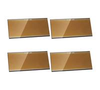 Welding Helmet Replacement Lens Cover 4.25x1.97 Golden 4pcs Glass Inch