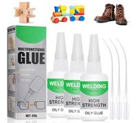 Welding High-Strength Oily Glue - 50g, Universal Super Glue, Multi-Function Leak Sealing Welding Glue for Shoes, Leather, Plastic, Wood, Metal, Porcelain (3 pcs)