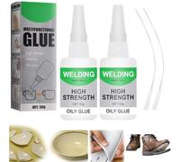 Welding High-Strength Oily Glue, Universal Super Glue, Jue Fish Ceramic Plastic Glue Quick Repair of Metal, Plastic, Wood, Glass (2PCS)
