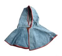 Welding Hood Crafted from High Durability Leather Material, Ensures Effective Protection from Hazardous Workplace Elements (Blue)