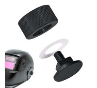 Welding Hood Fasteners - Aluminium 6061- Knobs | Headgear Knobs | Fastener Set with Silicone Gasket | Lightweight CNC Machined Replacement | Secure Welding Helmet Attachment for Pipeliner Tig &