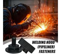 Welding Hood Fasteners,Aluminum Welding Headgear Knobs - With Silicone Gasket Soldering Hat Attachment For Electrical Accessories