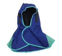 Welding Hood,Fire-Retardant Protective Hat Inner Mesh For Airflow,Adjustable Neck Guard Against Sparks,Washable Safety Gear For Workers(Blue)