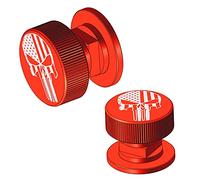 Welding Hood Helmet Pipeliner Fasteners - 1 Pair Red Pattern USA Flag Aluminum Helmet Pipeliner Headgear Replacement Parts Accessories Screws Flip Hood, Anti-Rust