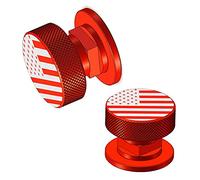 Welding Hood Helmet Pipeliner Fasteners-1Pair USA Flag Pattern Aluminum Helmet Pipeliner Headgear Replacement Parts Accessories Screws Flip Hood, Anti-Rust