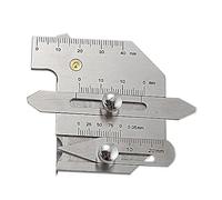 Welding Inspection Ruler, 0-40mm Stainless Steel Welding Gauge Inspection Test Ruler, Professional Measuring Tool for Industrial