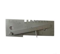 Welding Inspection Tool Stainless Steel Gap Width Check | Stainless steel build, 0-15mm depth range, engraved scale, for durable for workshop use, easy reading