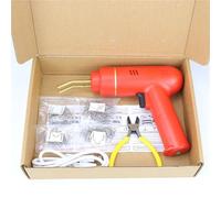 Welding Kit 200W / 100W Cordless Plastic Welder Kit, 4Types Hot Stapler,USB Rechargeable Plastic Welder Gun Hot Staples Welder Tool(200W Red (1000Pcs))