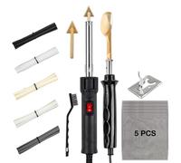 Welding Kit 50W/150W Car Bumper Repair Soldering Iron Kit Home Leather Ironing Tools, Plastic Welding Machine with PP PE PVC ABS Hot Staples Welder Tool(50W 150W Set)