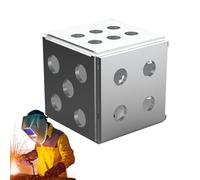 Welding Kit Dice - Practice Piece, Coupon Exercise, Steel With Handmade Design | Intermediate Beginner Welder Training Skill Improvement Precision Machined Durable Practical Aid Safe Handling