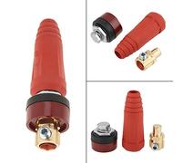 Welding Lead Connectors, Welding Cable Quick Connector Set with Socket 1pcs DKJ35-50 Quick Fitting TIG Welding Cable Connector Plug Cable Quick Plug Socket for Welding Machine