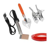 Welding Machine Kit for V-Belts, Hot Melt Connector with Adjustable Temperature 150-400°C Electric Soldering Iron, Clamp & Scissors for Easy Installation